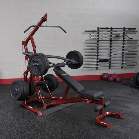 Body Solid Corner Leverage Gym Package, Includes Gfid100 Bench