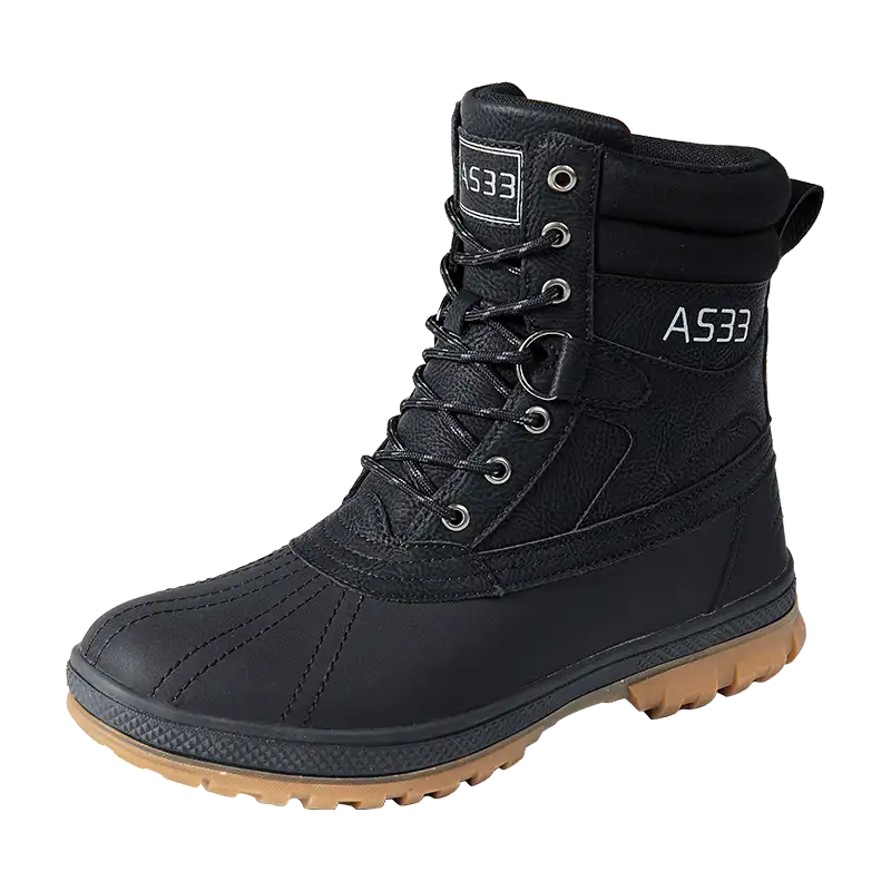 Waterproof and Slip-Resistant Winter Boots for Men: Plus Size and Durable