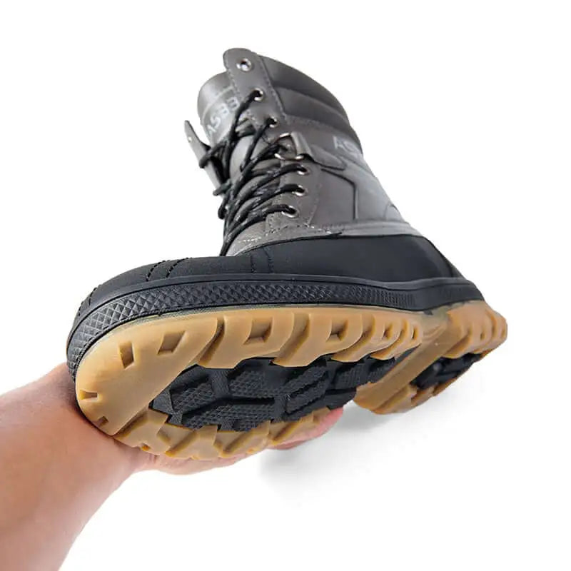 Waterproof and Slip-Resistant Winter Boots for Men: Plus Size and Durable