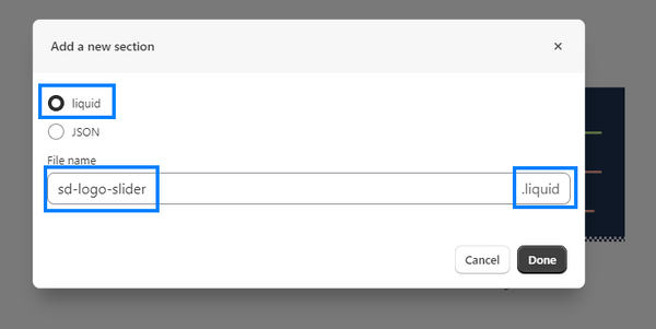 Name the section file
