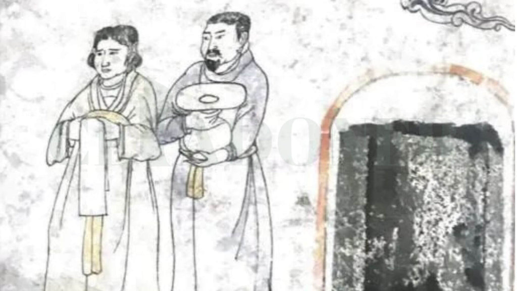 "Mural Depicting Tea Preparation in a Liao Dynasty Tomb in Xuanhua, Hebei Province"