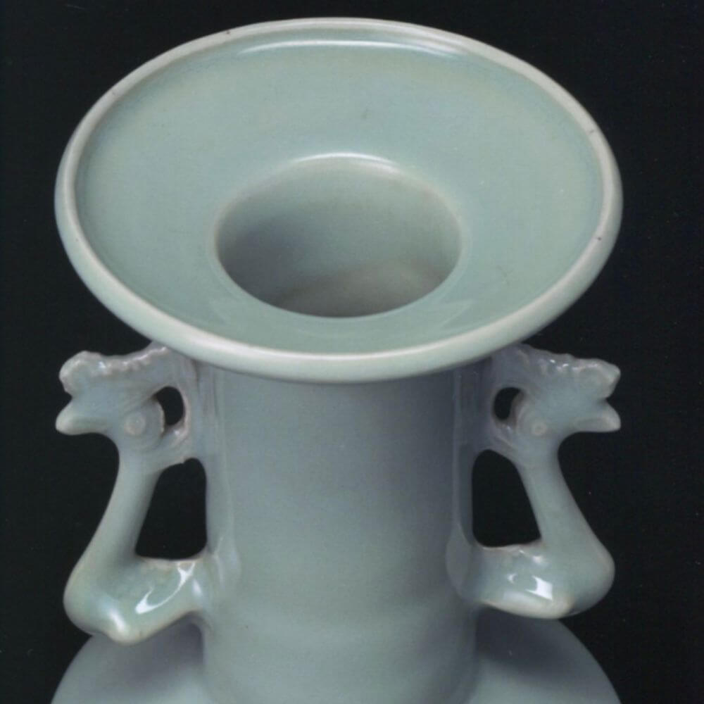 Southern Song Dynasty Longquan Kiln Celadon Phoenix-Ear Vase.