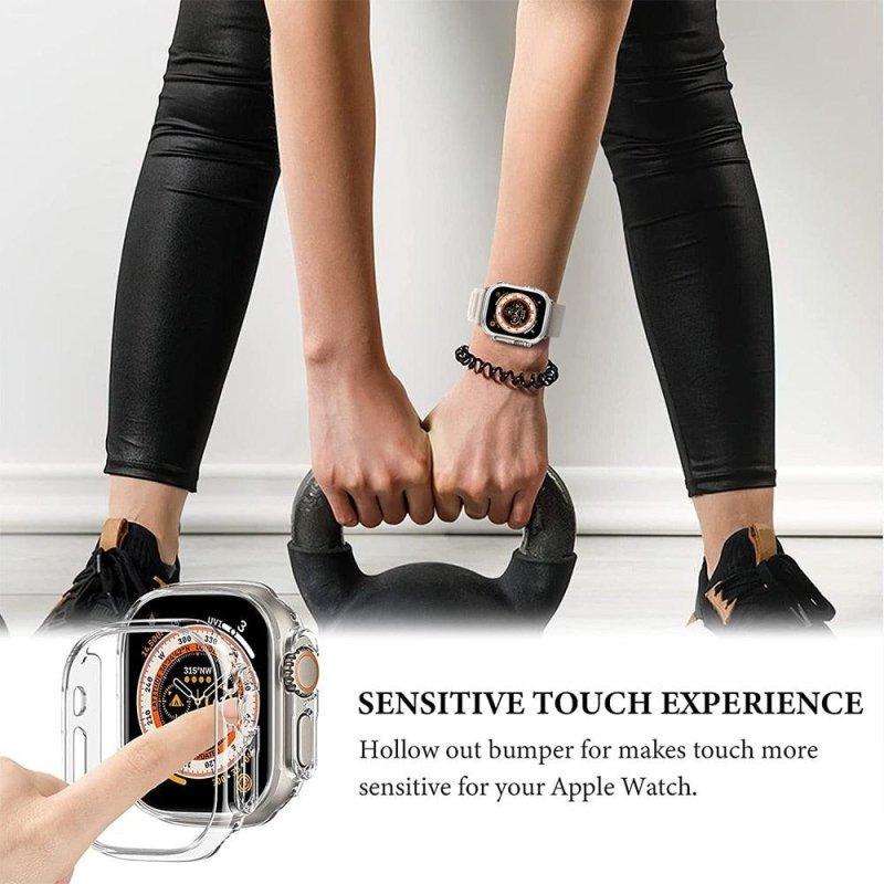 Watch Cover For Apple Watch Ultra 49mm Hard PC Protective Case Hollow Frame Bumper for iwatch Series Ultra 49mm Accessories