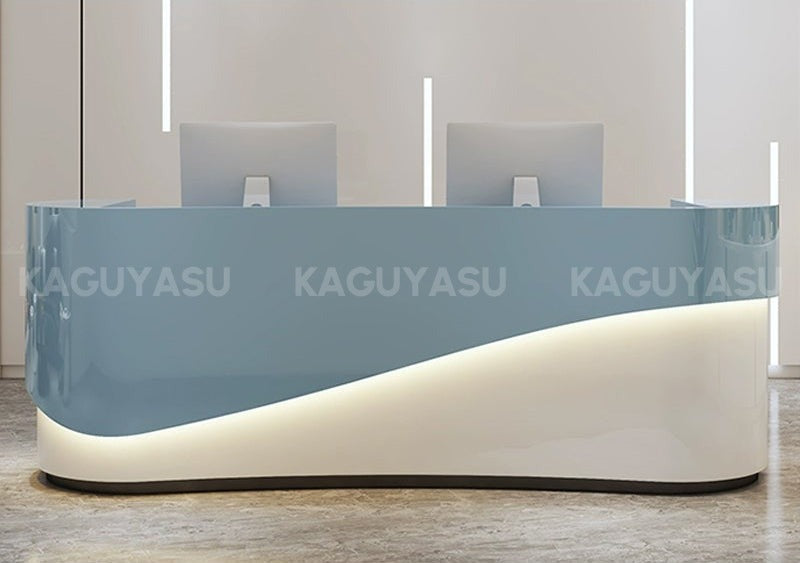 Reception Desk with Multiple Cabinets