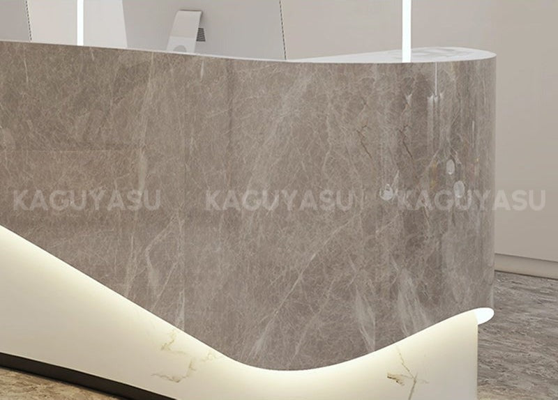 Reception Desk with Multiple Cabinets