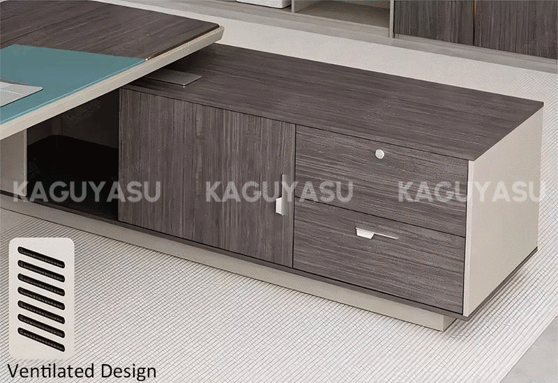 Executive Desk With Painted Workstation