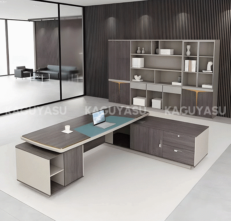 Executive Desk With Painted Workstation