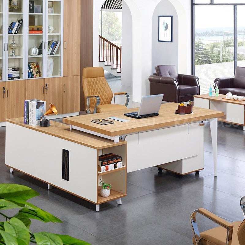 Executive Desk With Steel Frame