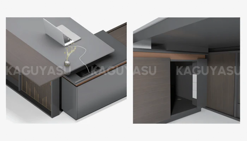 Executive Desk With Wiring Hole