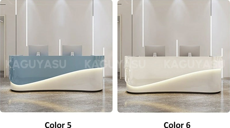 Reception Desk with Multiple Cabinets