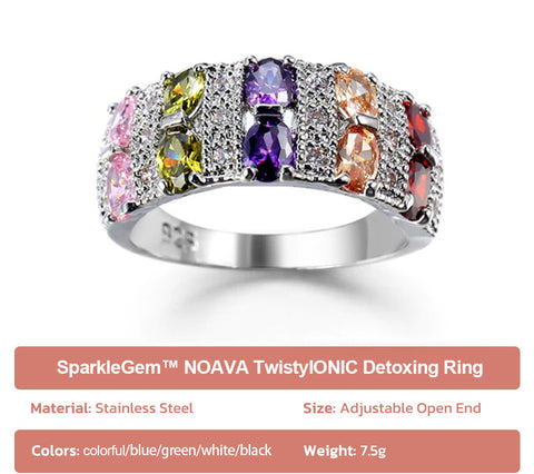 SparkleGem™ NOAVA TwistyIONIC Detoxing Ring