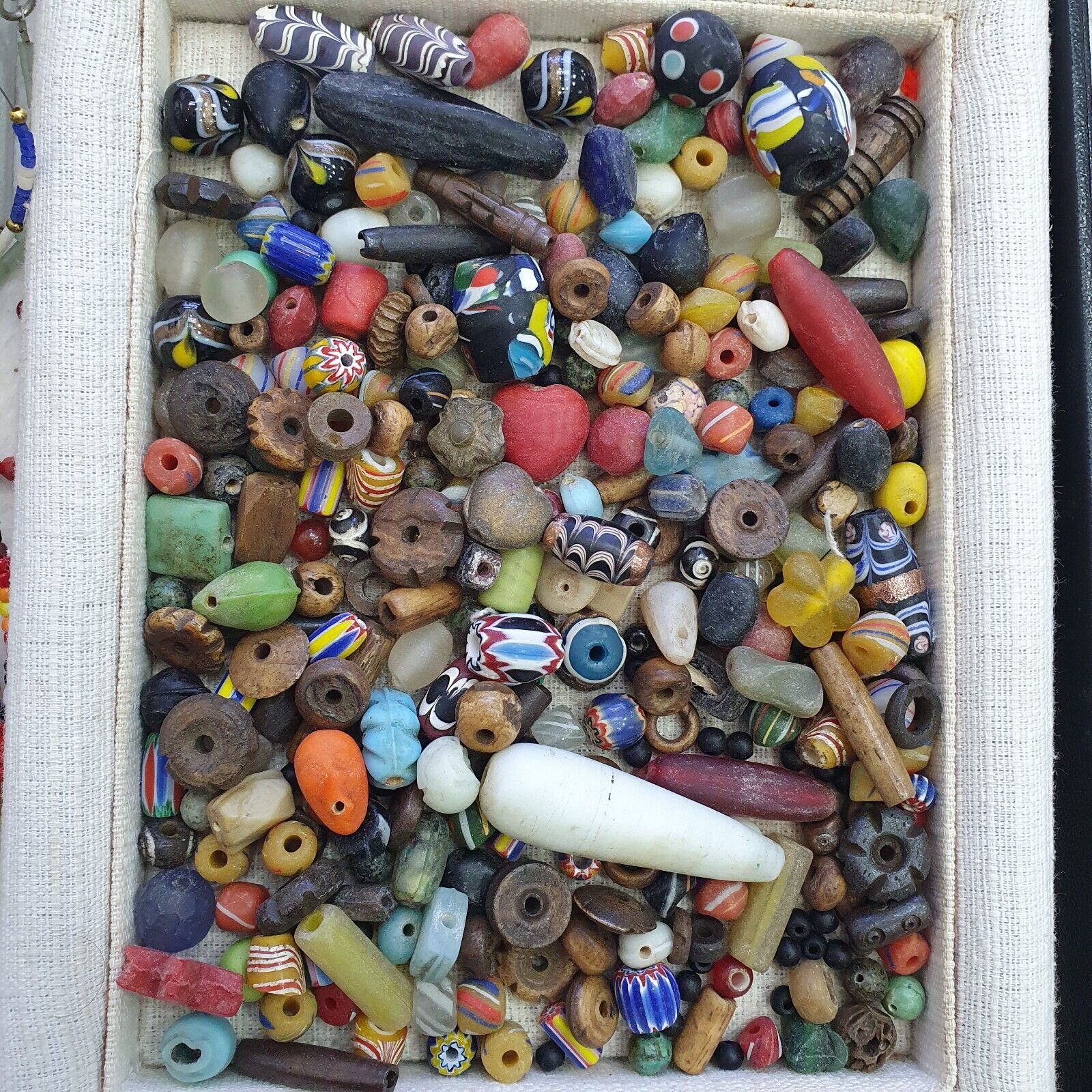 Antique Vintage Glass Beads lot For Collectors Jewelry Makers 260grams