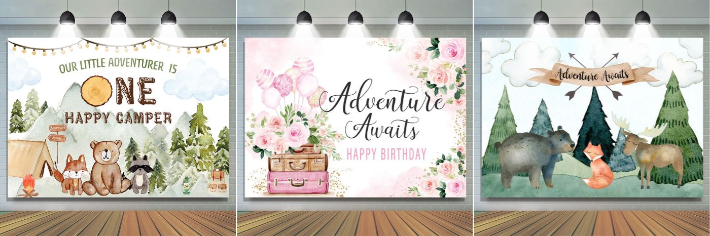 lofaris adventure birthday backdrop