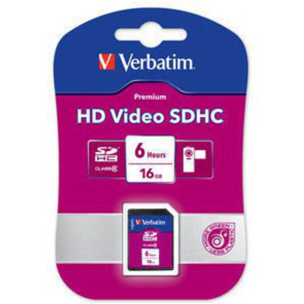 Verbatim 44031 Pro SDHC 16GB Memory Card - HD Video Recording
