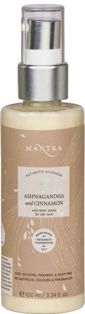 Mantra Herbal Ashwagandha and Cinnamon Vata Body Wash For Dry Skin