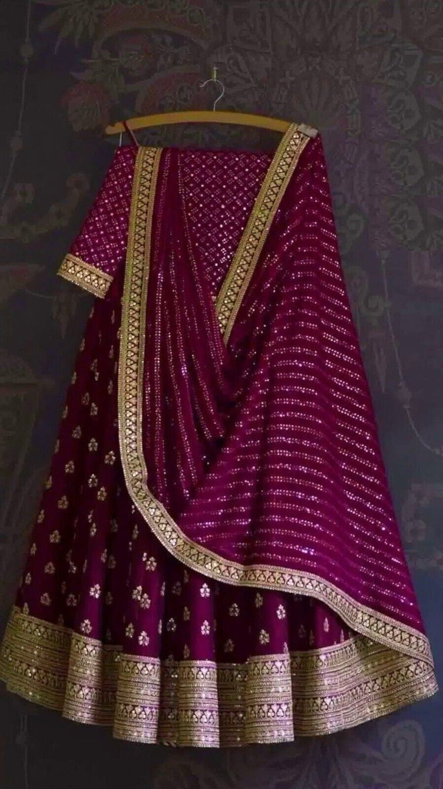 Gorgeous Bridal Wear Lengha Designer Lehenga Choli With Embroidery Work 15-DC-D