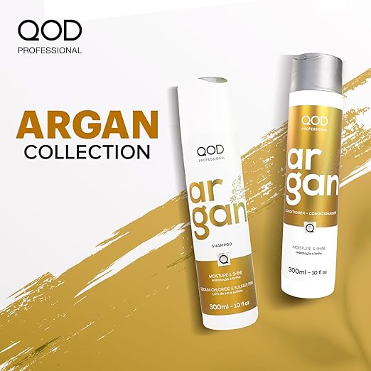 QOD Professional Argan Shampoo & Conditioner Combo
