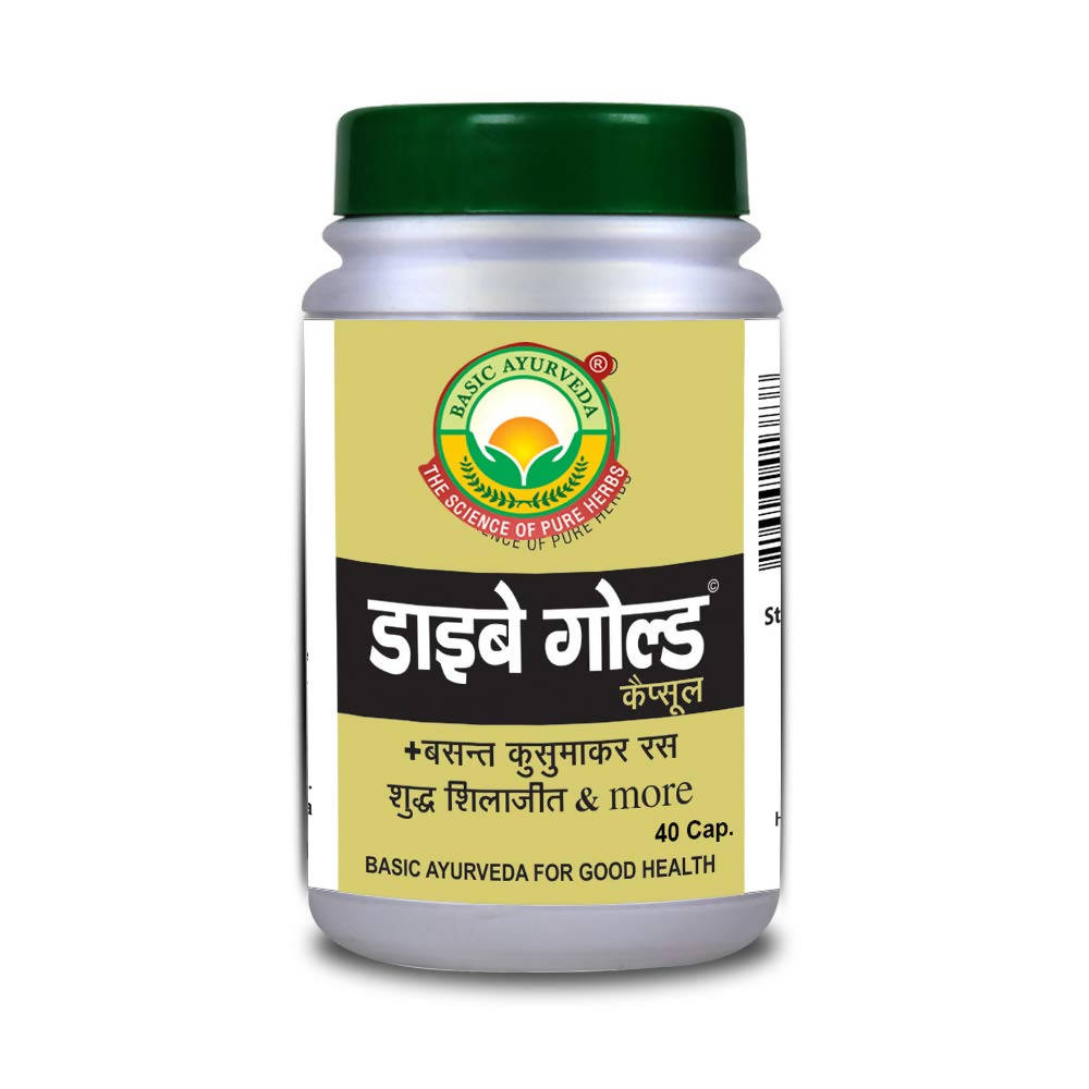 Basic Ayurveda Diabe Gold Capsules -40 Capsules