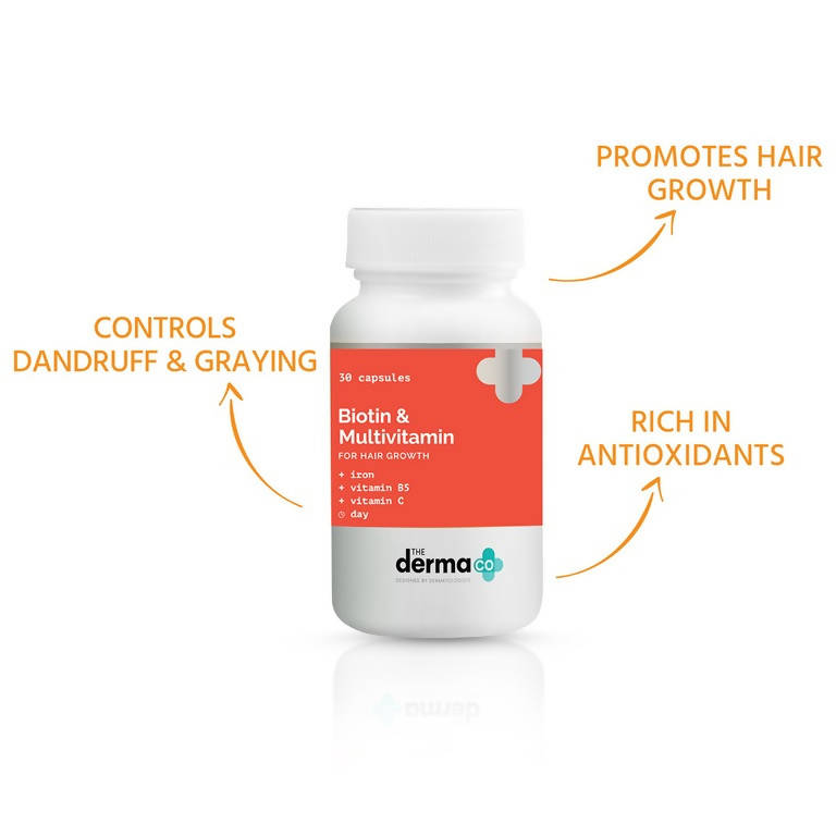 The Derma Co Biotin & Multivitamin for Hair Growth -30 caps