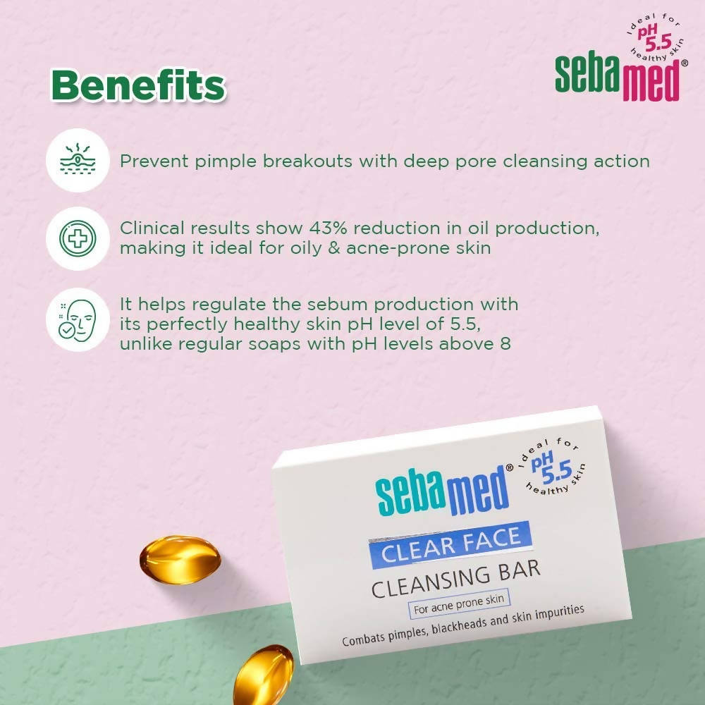 Sebamed Clear Face Cleansing Bar -100 Gm