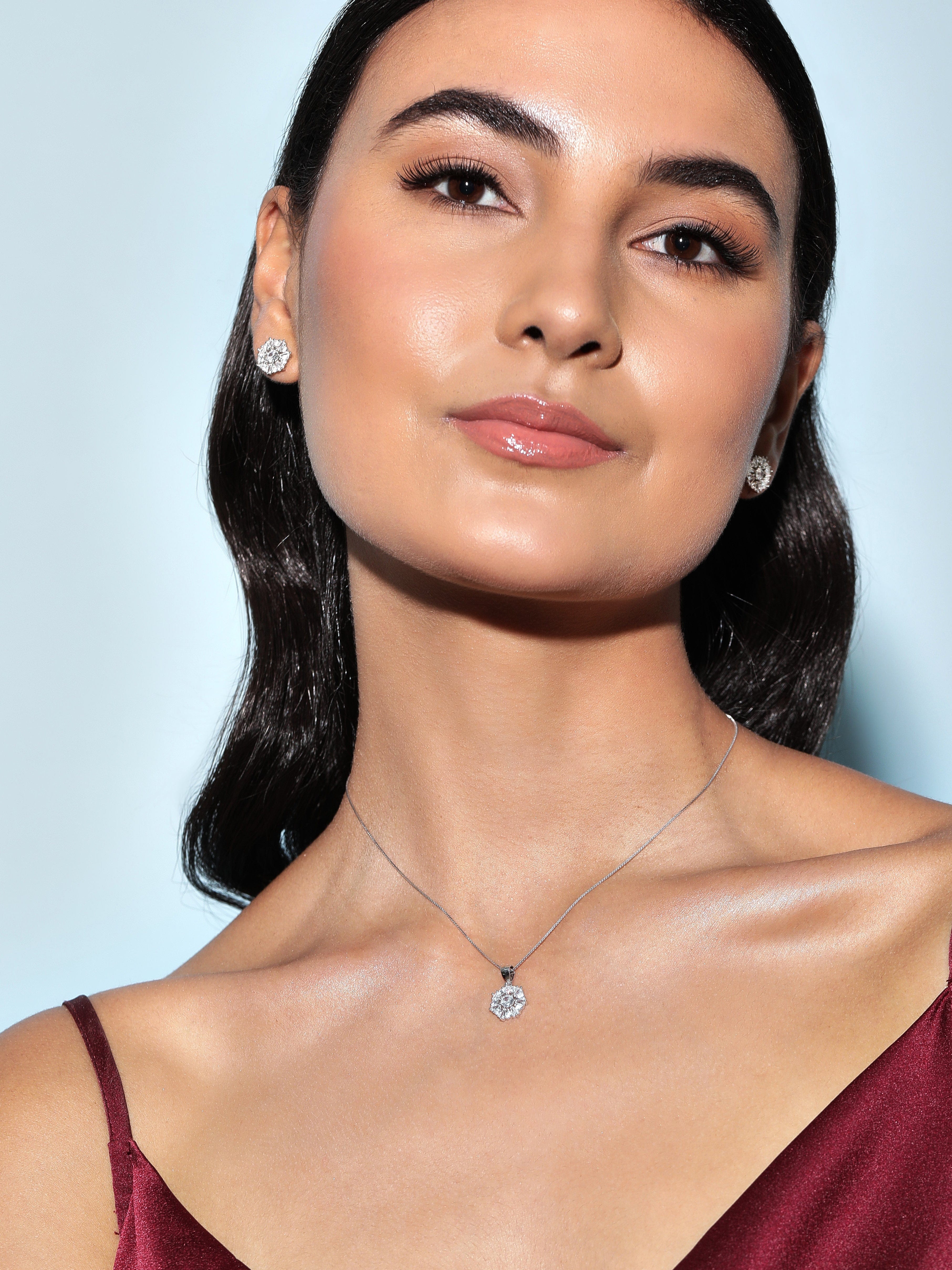 The Heptagon Of Zircons - Necklace Set