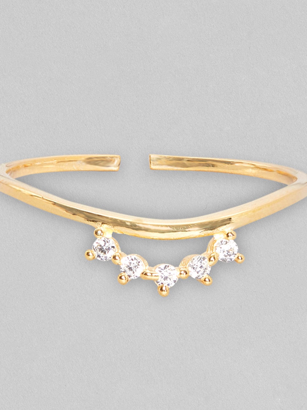 The Queen Of Zirconia Ring - Gold Plated