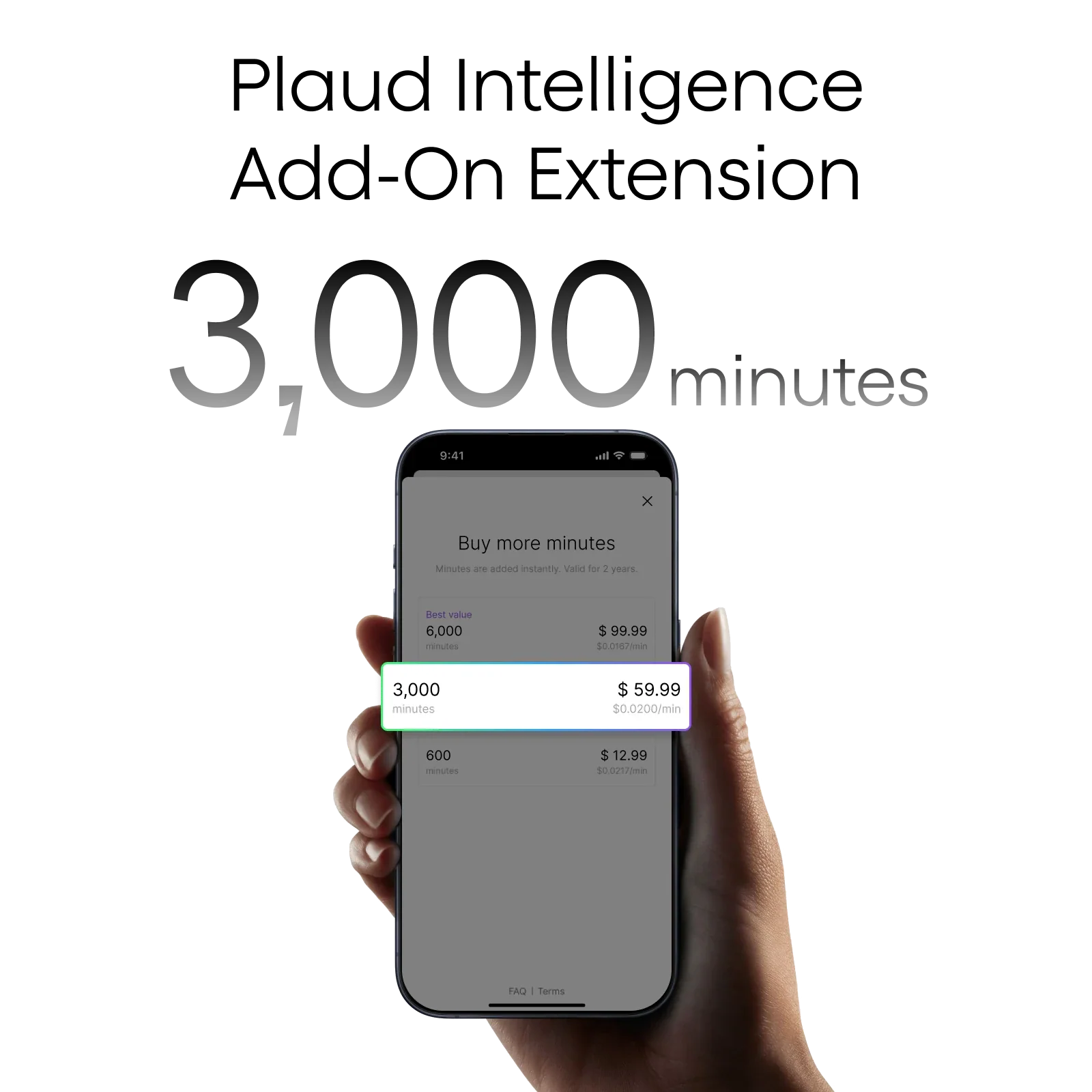 Extensión complementaria de Plaud Intelligence (3 000 minutos)
