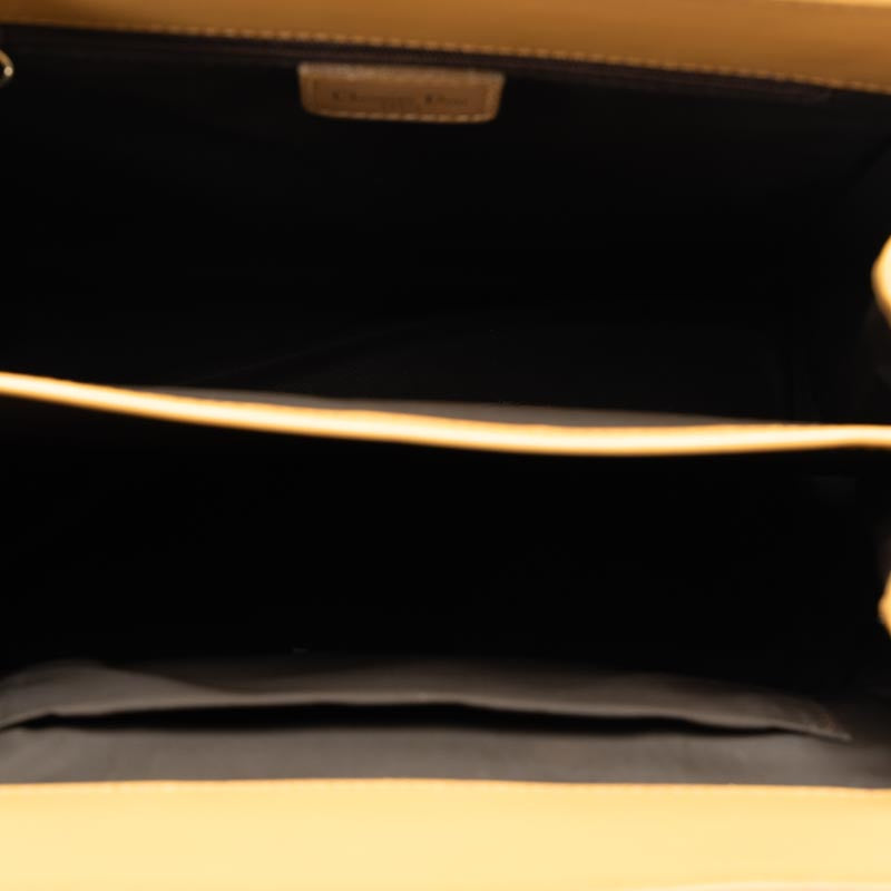 Dior Trotter Handbag Brown Beige Canvas Leather  Dior