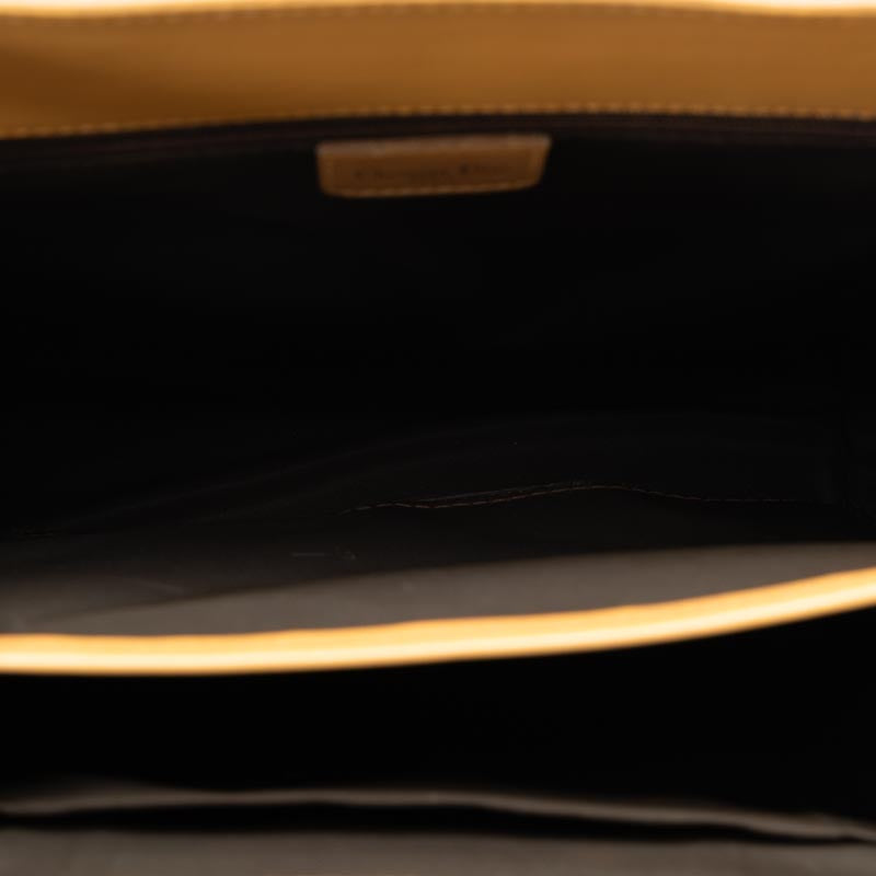 Dior Trotter Handbag Brown Beige Canvas Leather  Dior