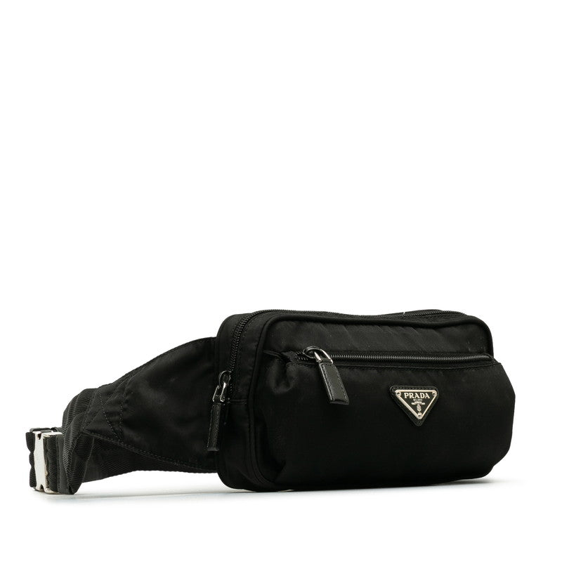 Prada Body Bag Waist Bag Black Nylon  Prada