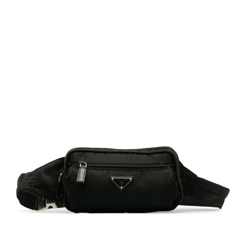 Prada Body Bag Waist Bag Black Nylon  Prada