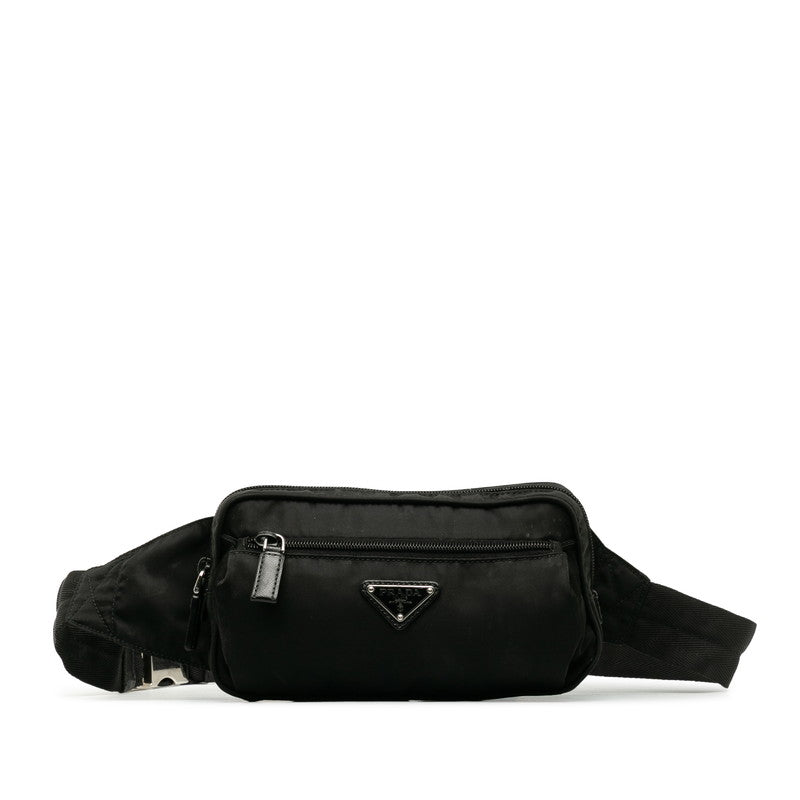 Prada Body Bag Waist Bag 2VL977 Black Nylon  Prada