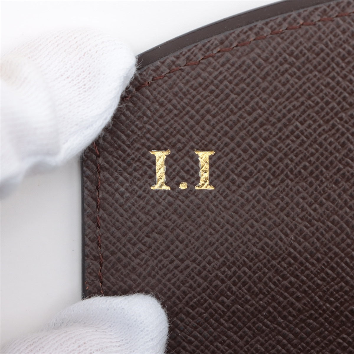 Louis Vuitton Damier Portfolio Nonermandy N61261 Black x Brown Wallet