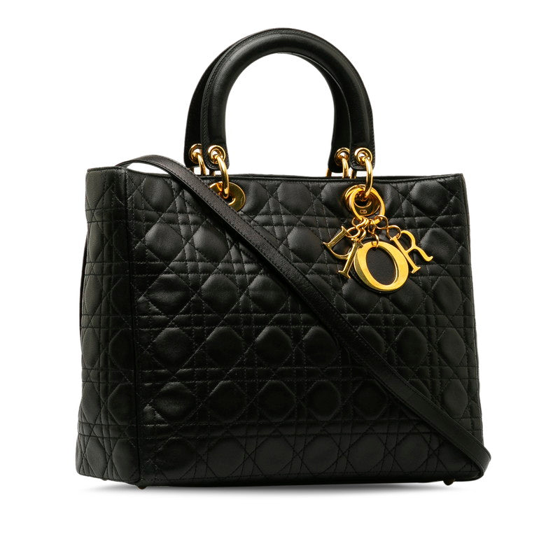 Dior  Dior Lady Handbag Black  Lady Dior