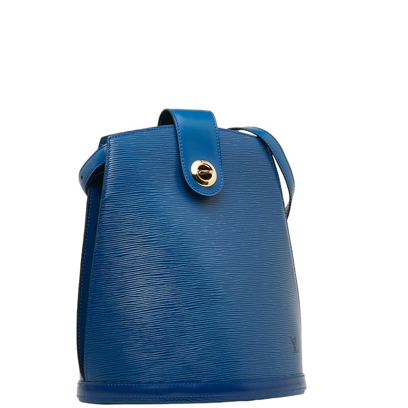 Louis Vuitton Epi Clooney Shoulder Bag M52255 Tread Blue Leather  Louis Vuitton