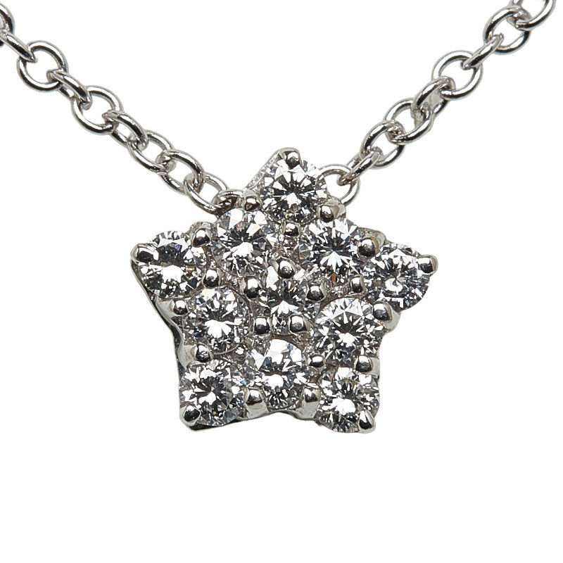 Pasquale Bruni K18WG White Gold Diamond 0.18ct Star Motif Pendant Necklace  Pasquale Bruni