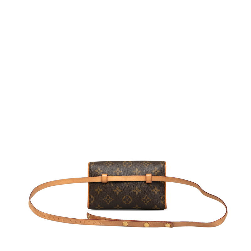 Louis Vuitton Monogram Pochette Florentine S Body Bag M51855 Brown PVC Leather  Louis Vuitton