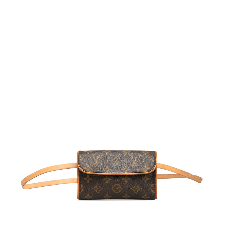 Louis Vuitton Monogram Pochette Florentine S Body Bag M51855 Brown PVC Leather  Louis Vuitton