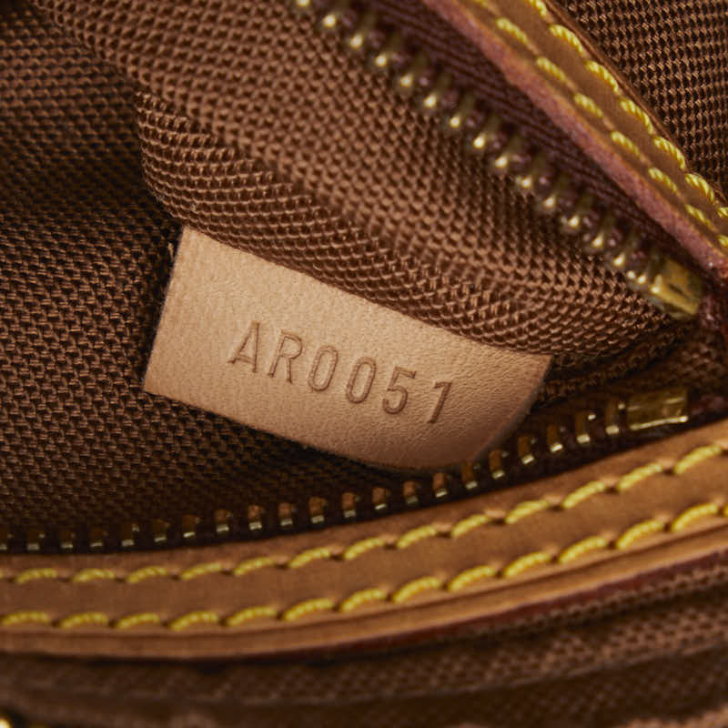 Louis Vuitton Monogram Trolley Slipper Shoulder Bag M51240 Brown PVC Leather  Louis Vuitton