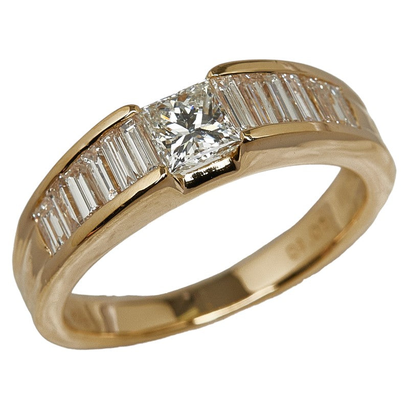 K18YG Yellow Gold Diamond 1.01ct Ring Ring  8.5 None