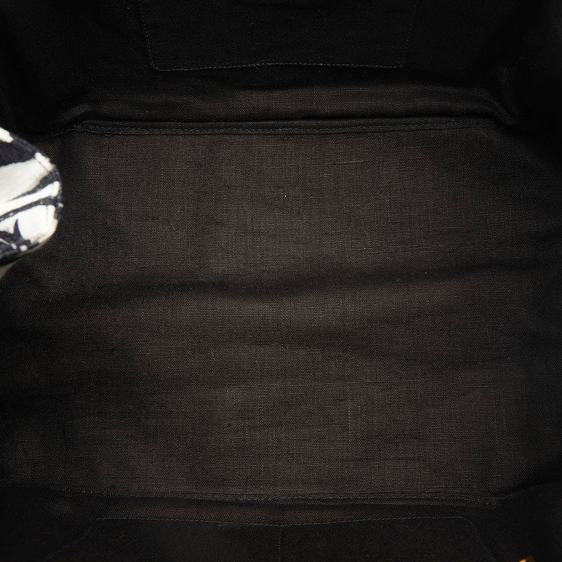 Prada Canapatto Handbag Shoulder Bag 2WAY Black Canvas  Prada