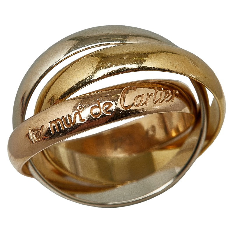 Cartier Trinity Ring Ring #55 K18YG Yellow Gold K18WG White Gold K18PG Pink Gold  Cartier