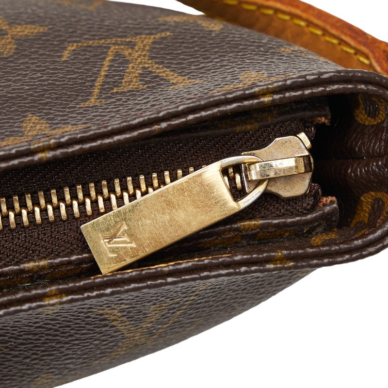 Louis Vuitton Monogram Trolley Slipper Shoulder Bag M51240 Brown PVC Leather  Louis Vuitton