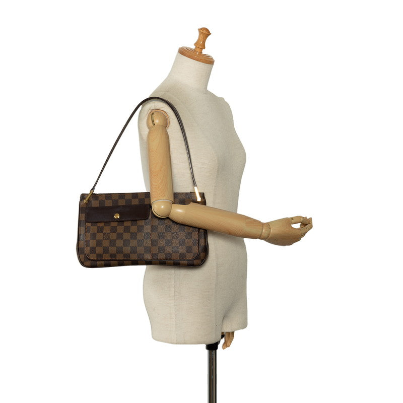 Louis Vuitton Damier Overnight Shoulder Bag N51129 Brown PVC Leather  Louis Vuitton