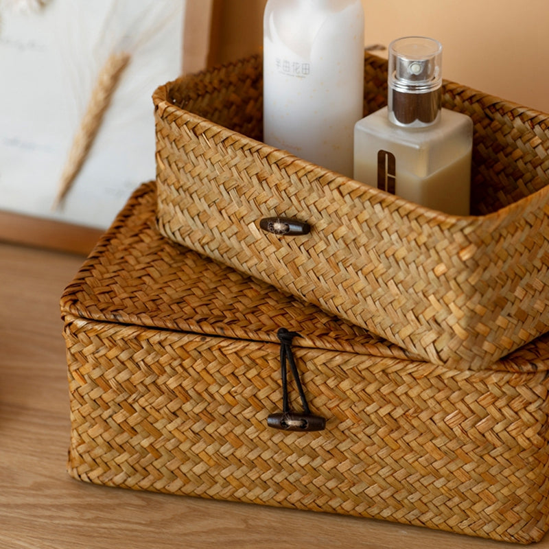 Hand Woven Laundry/Storage Baskets with Handles