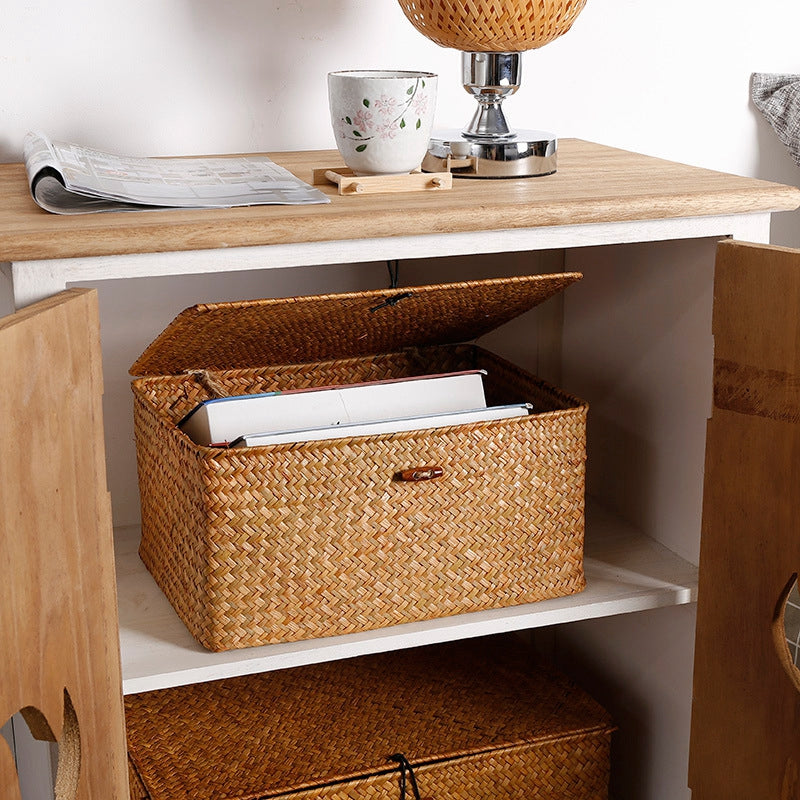 Hand Woven Laundry/Storage Baskets with Handles