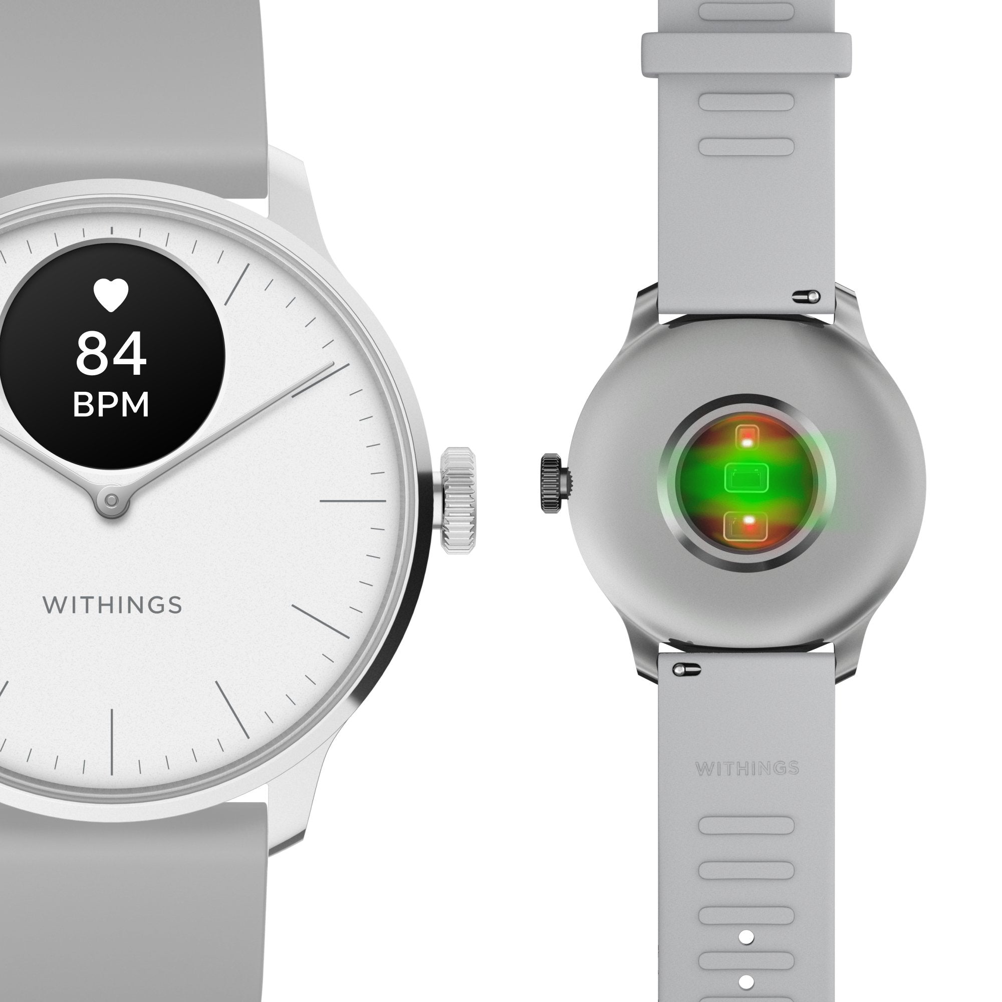 Withings ScanWatch Light Smart Watch, 37mm, White