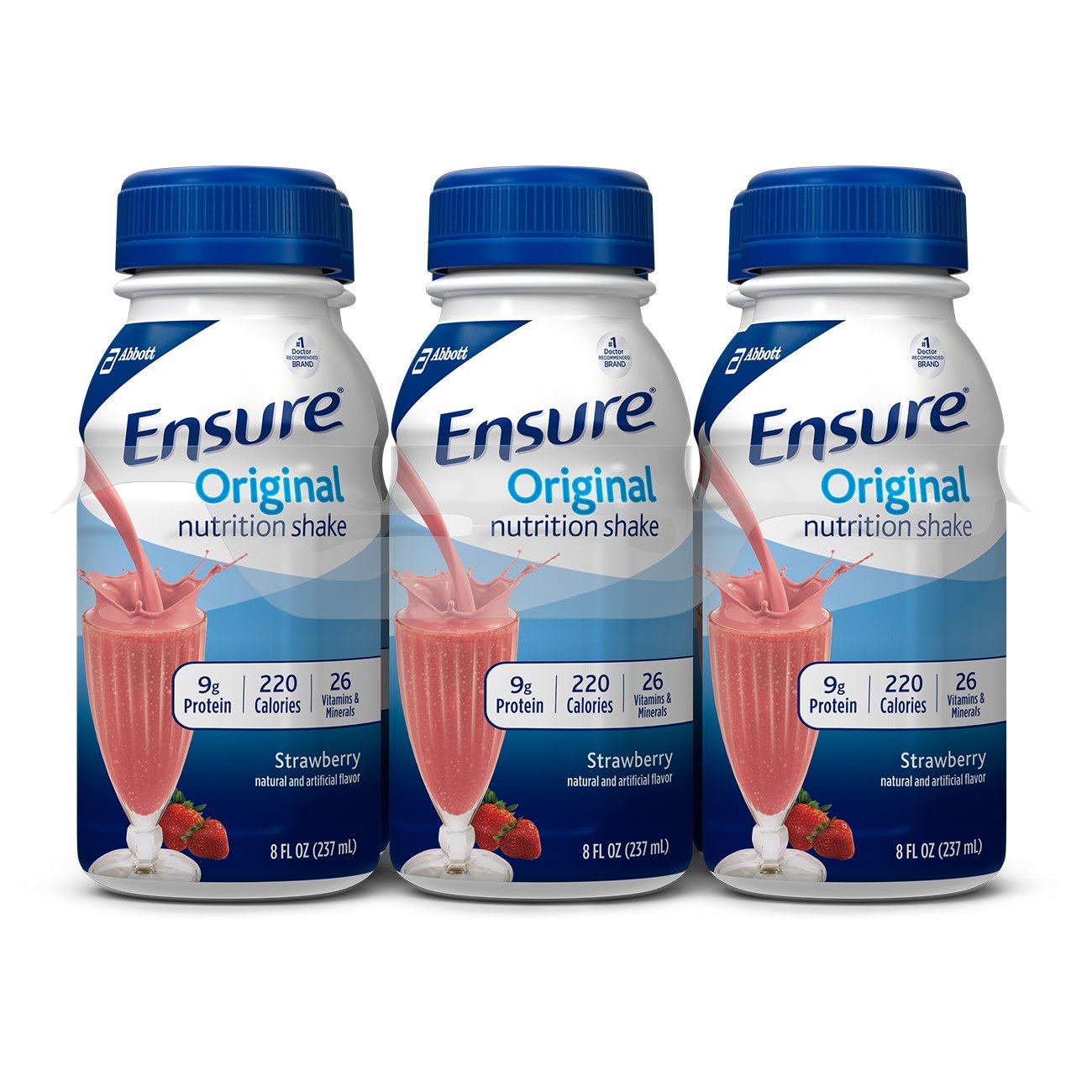 Ensure? Original Nutrition Shake, Strawberry, 8-ounce bottle