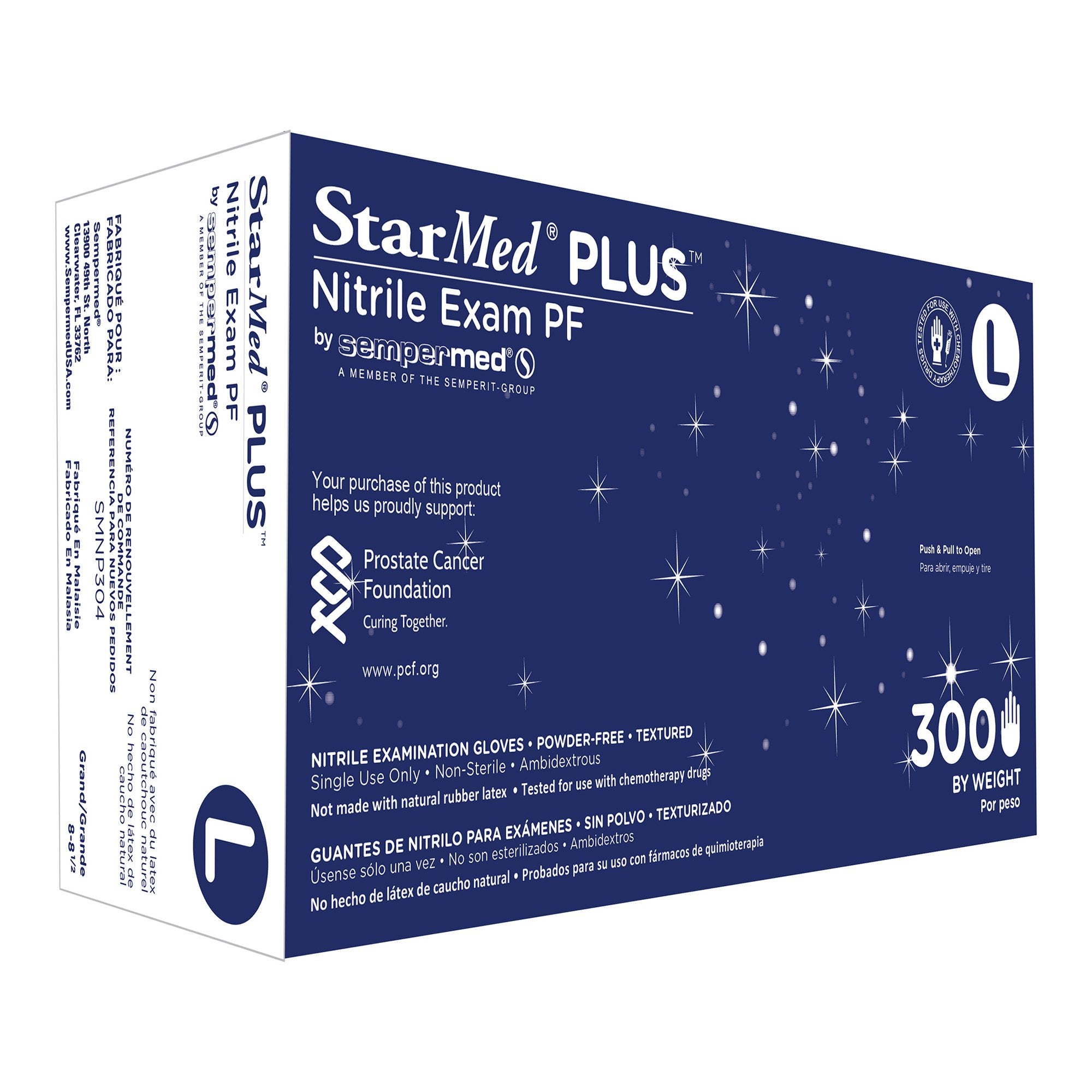 StarMed? Plus? Exam Glove, Large, Blue