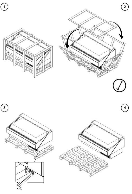 Hydra-Kool KFM-FG-100-S Fresh Meat Flat Glass Deli Case